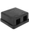 Delock Keystone Obudowa 2 Port black - nr 12