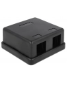 Delock Keystone Obudowa 2 Port black - nr 1