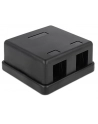 Delock Keystone Obudowa 2 Port black - nr 4