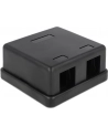 Delock Keystone Obudowa 2 Port black - nr 7
