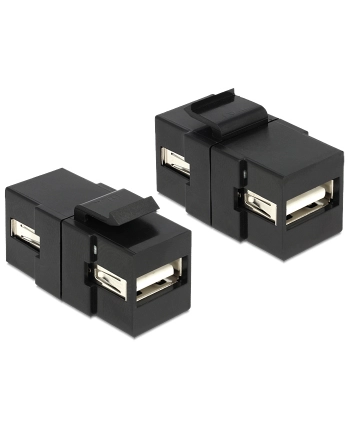 Delock Keystone Moduł USB 2.0 AA blue/Bu black nr 1