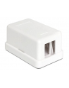 Delock Keystone Obudowa 1 Port white - nr 1