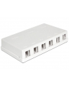 Delock Keystone Obudowa 6 Port white - nr 2