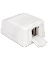 Delock Keystone Obudowa 1P Surface Box - white - nr 1