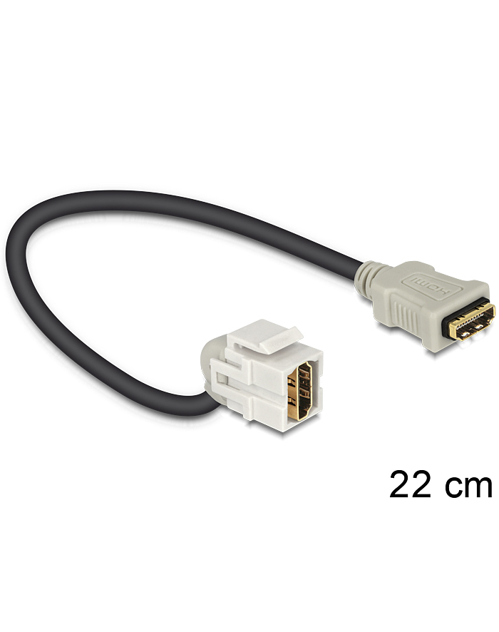 Delock Keystone Moduł HDMI blue/BU 110 stopni - z Kabel główny