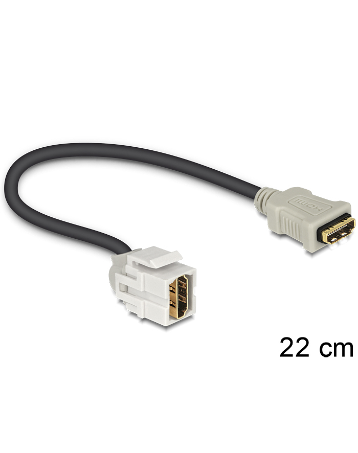 Delock Keystone Moduł HDMI blue/BU 250 stopni - z Kabel główny