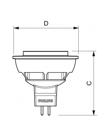 Philips Master LEDspot MR16 6,5 Watt GU5.3 - 12V 24° 827 2700K