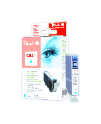 Tusz PEACH PI100-82  R Canon CLI-521C, 2934B001 (do Pixma IP 3600), cyan