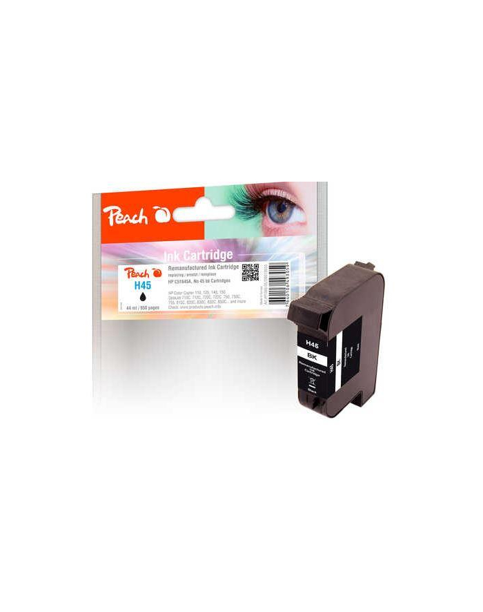 Tusz PEACH PI300-05  R HP 51645A, No. 45 (do CC 110), black główny