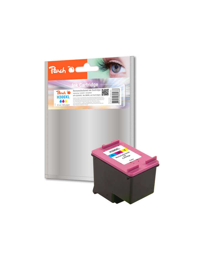 Tusz PEACH PI300-192  R HP CC644EE, No. 300XL (do DJ D 1600 Series), cyan/magent główny