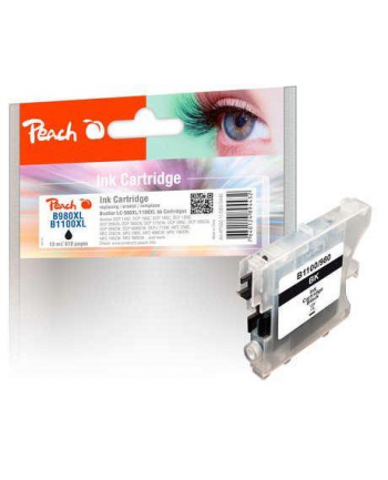 Tusz PEACH PI500-11  K Brother LC-1100BK, LC-980BK (do DCP-145 C), black