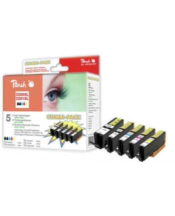 Tusz PEACH PI100-167  K Canon PGI-550 XL, CLI-551 XL (do Pixma IP 7200 Series), nr 1