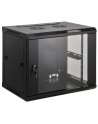 Intellinet Network Solutions Intellinet Szafka wisząca 19'' 9U/600 mm szklane drzwi zmontowana czarna - nr 1