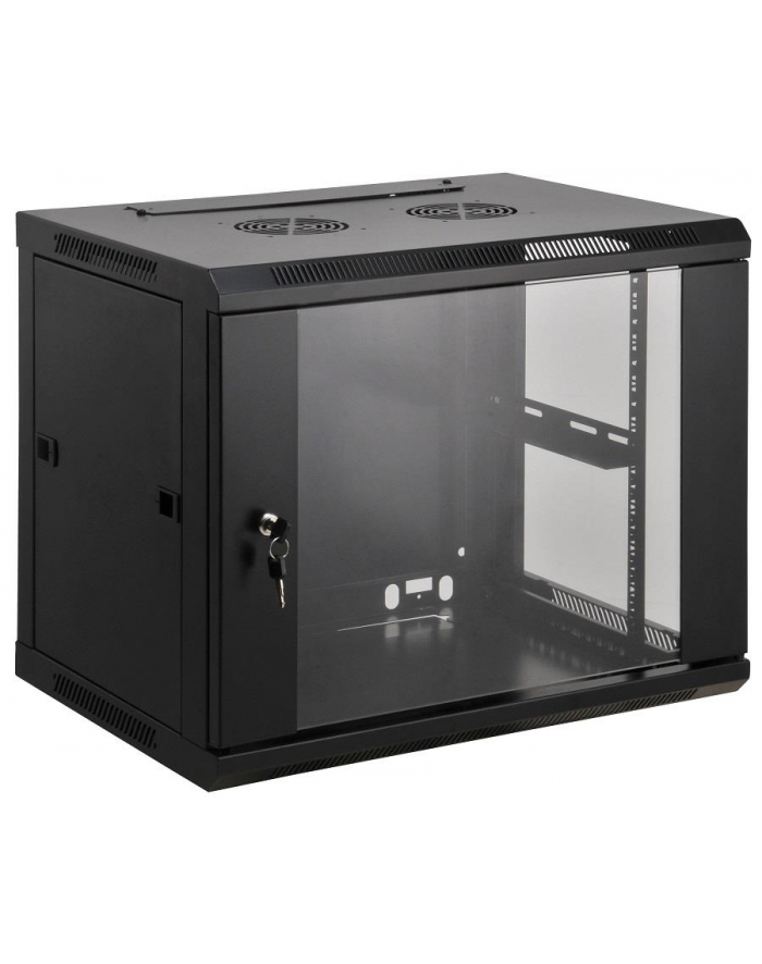 Intellinet Network Solutions Intellinet Szafka wisząca 19'' 15U/450 mm szklane drzwi zmontowana czarna główny