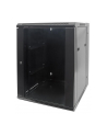 Intellinet Network Solutions Intellinet Szafka wisząca 19'' 15U/550 mm szklane drzwi dwusekcyjna czarna - nr 1