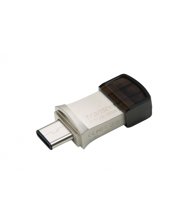 Flashdrive Transcend 64GB JetFlash 890, Silver Plating USB 3.1 Type C główny