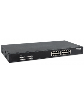 Intellinet Gigabit Switch 16x10/100/1000 PoE/PoE+ 220W endspan rack 19''