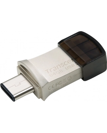 Flashdrive Transcend 64GB JetFlash 890, Silver Plating USB 3.1 Type C nr 1