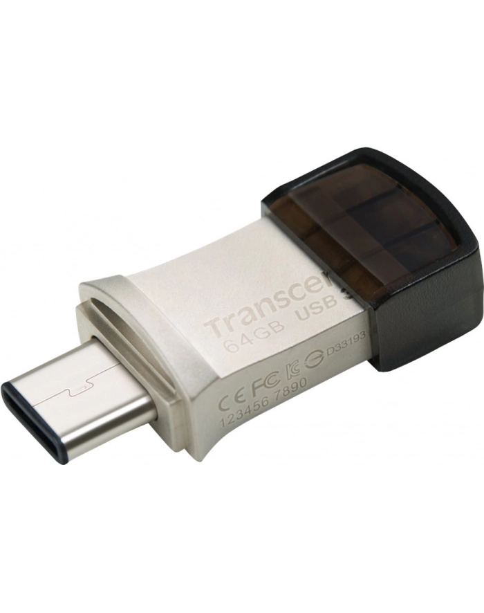 Flashdrive Transcend 64GB JetFlash 890, Silver Plating USB 3.1 Type C główny
