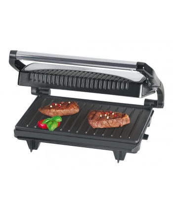 Grill elektryczny Clatronic MG 3519 (700W stołowy-zamykany  czarno-srebrny) nr 2