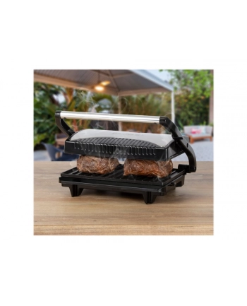 Grill elektryczny Clatronic MG 3519 (700W stołowy-zamykany  czarno-srebrny) nr 1