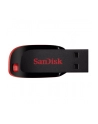 Sandisk Flashdrive Cruzer Blade 128GB USB 2.0 czarno-czerwony - nr 24