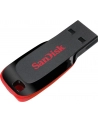 Sandisk Flashdrive Cruzer Blade 128GB USB 2.0 czarno-czerwony - nr 69