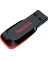 Sandisk Flashdrive Cruzer Blade 128GB USB 2.0 czarno-czerwony - nr 79
