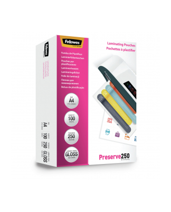 Fellowes folie do laminowania | A4 | 250 mic | 216x303mm | 100szt. nr 1
