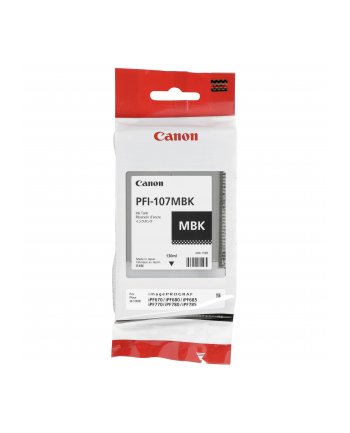 Tusz Canon PFI-107MBK do Pixma MG-5750/6850/7750 | 130ml | matte black