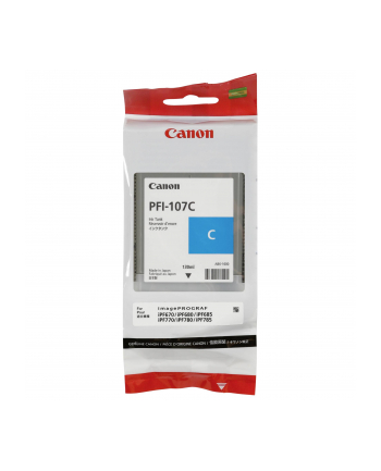 Tusz Canon PFI-107C do Pixma MG-5750/6850/7750 | 130ml | cyan nr 1