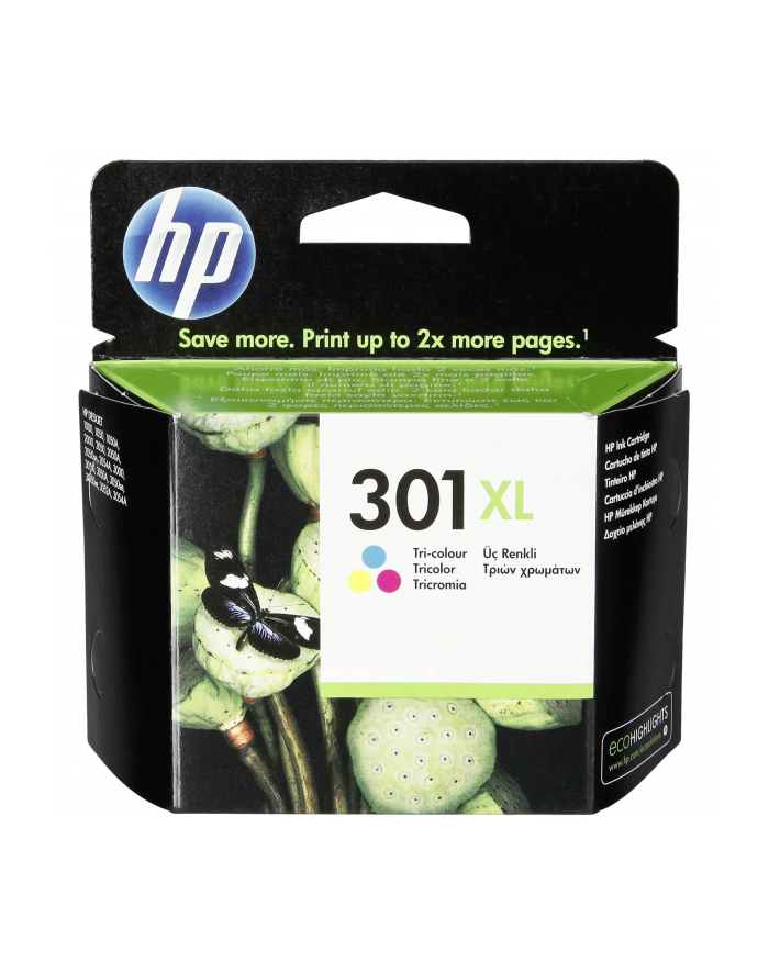 Hewlett-Packard Tusz HP 301XL do Deskjet 1000/1050/1510/2000/2050/3000/3050 | 330 str. | CMY główny