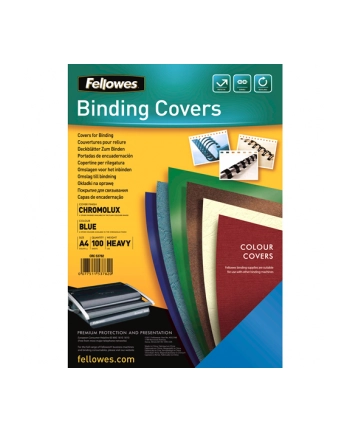 Fellowes okładki kartonowe Chromo A4 | niebieskie | 100szt. nr 1