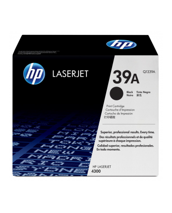 Hewlett-Packard Toner HP 39A do LaserJet 4300 | 18 000 str. | black