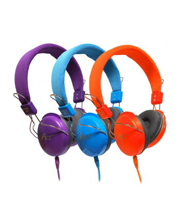 Art słuchawki multimedialne AP-60C fioletowe nr 1