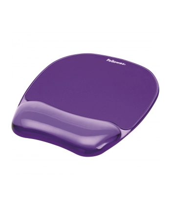 Fellowes podkładka pod mysz i nadgarstek żelowa CRYSTAL, fioletowa nr 2