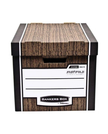 Fellowes Bankers Box WOODGRAIN - pudło na archiwa - FastFold, op. 2 szt. nr 2