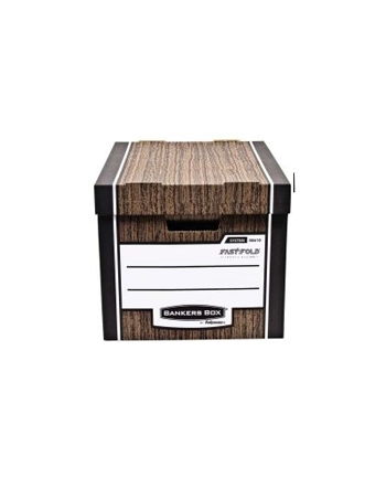 Fellowes Bankers Box WOODGRAIN - pudło na archiwa - FastFold, op. 10 szt. nr 1