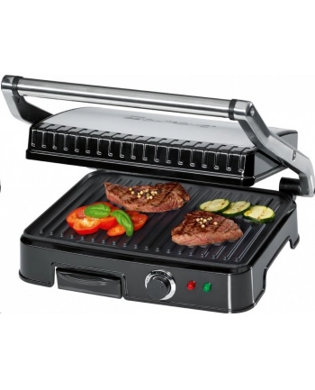 Grill elektryczny Clatronic KG 3487 (2000W stołowy-zamykany  czarno-srebrny) nr 1