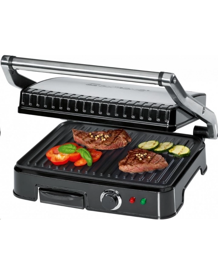 Grill elektryczny Clatronic KG 3487 (2000W stołowy-zamykany  czarno-srebrny) główny