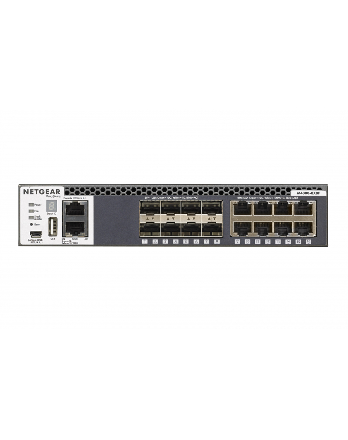 Netgear M4300-8X8F MANAGED SWITCH Stackable 8x10GBASE-T and 8xSFP+ (XSM4316S) główny