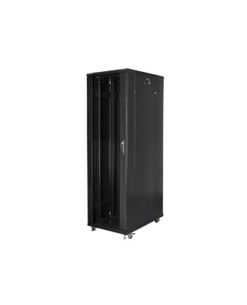 Lanberg szafa instalacyjna stojąca 19'' 42U/800x1000mm czarna (drzwi szklane) nr 2