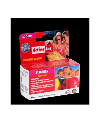 Activejet AC-521M tusz magenta do drukarki Canon (zam. CLI-521M)