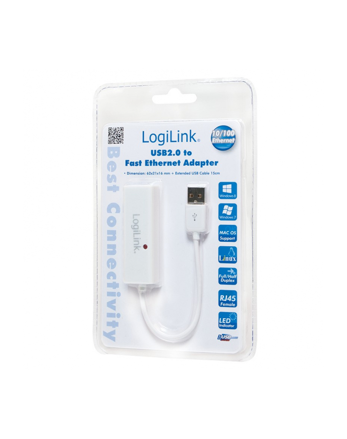 Adapter Fast ethernet USB2.0 do Rj-45 główny