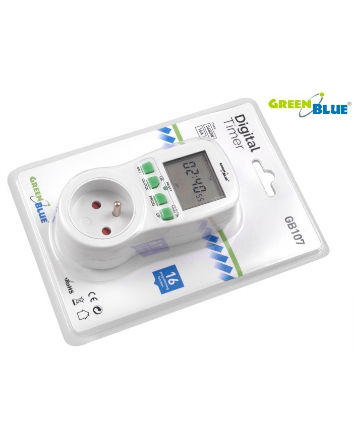 Timer cyfrowy GB107 GreenBlue 16 programów główny