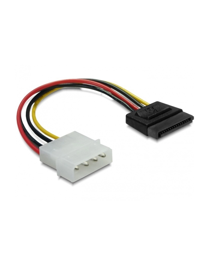 Kabel SATA zasilający (M) -> Molex (M) 6cm Delock główny