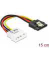 Kabel SATA zasilający (M) -> Molex (M) 15cm Delock - nr 14
