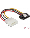 Kabel SATA zasilający (M) -> Molex (M) 15cm Delock - nr 17