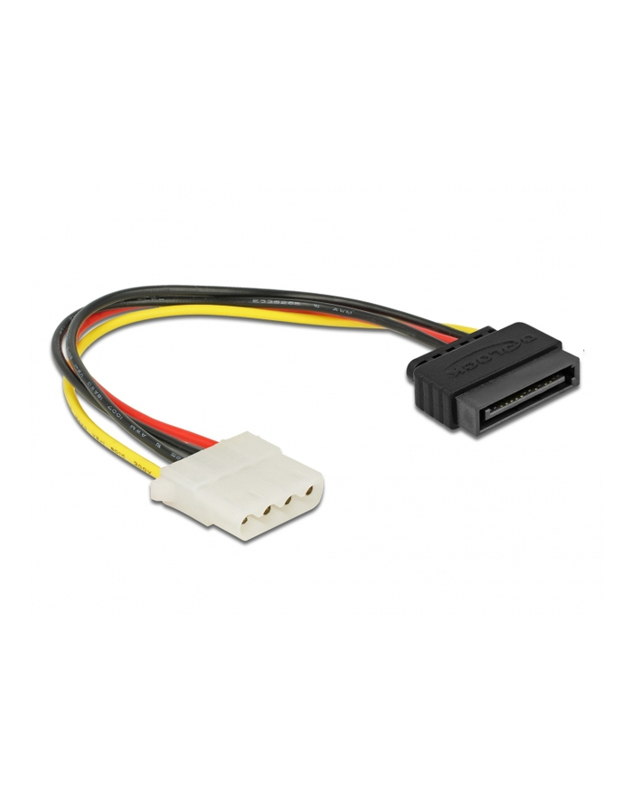 Kabel SATA zasilający (M) -> Molex (F) 20cm Delock główny