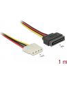 Kabel SATA zasilający (M) -> Molex (F) 100cm Delock - nr 7